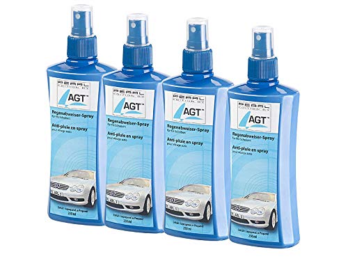 AGT Glasversiegelung: 4er-Set Regenabweiser-Spray für Kfz-Scheiben, je 250 ml (Autoscheibenversiegelung, Versiegelung, Windschutzscheibenwunder) von AGT