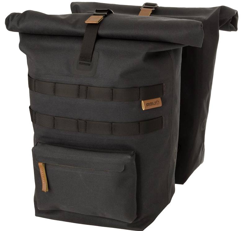 AGU Convoy Doppelte Fahrradtasche Urban Click'nGo MIK Antracite 34L von AGU