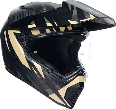 AGV AX9 Carbon Steppa, Endurohelm - Matt Dunkelgrau/Grau/Beige - L von AGV