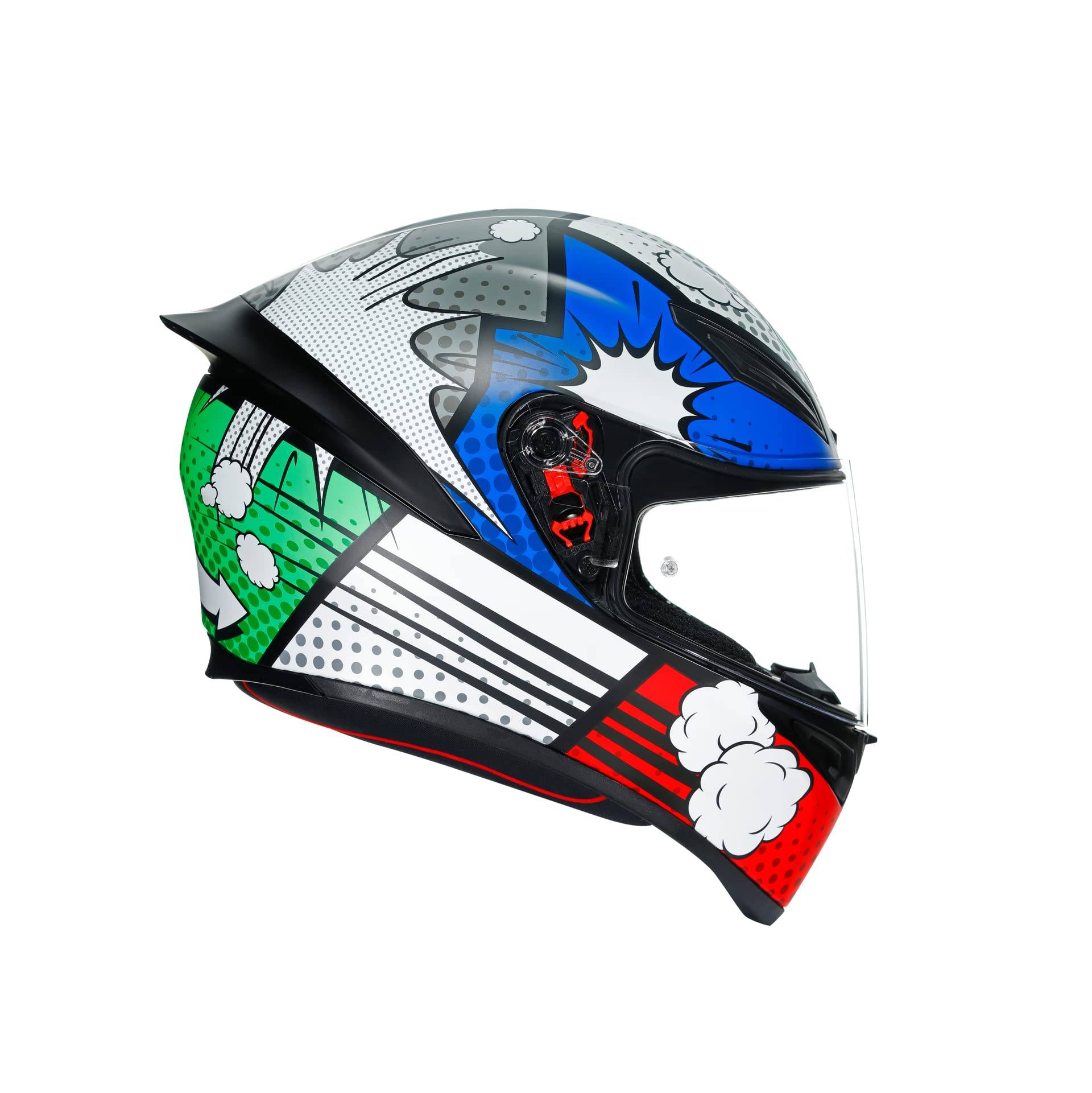 AGV CASCO K1 MULTI S BANG MATT ITALY/BLUE von AGV