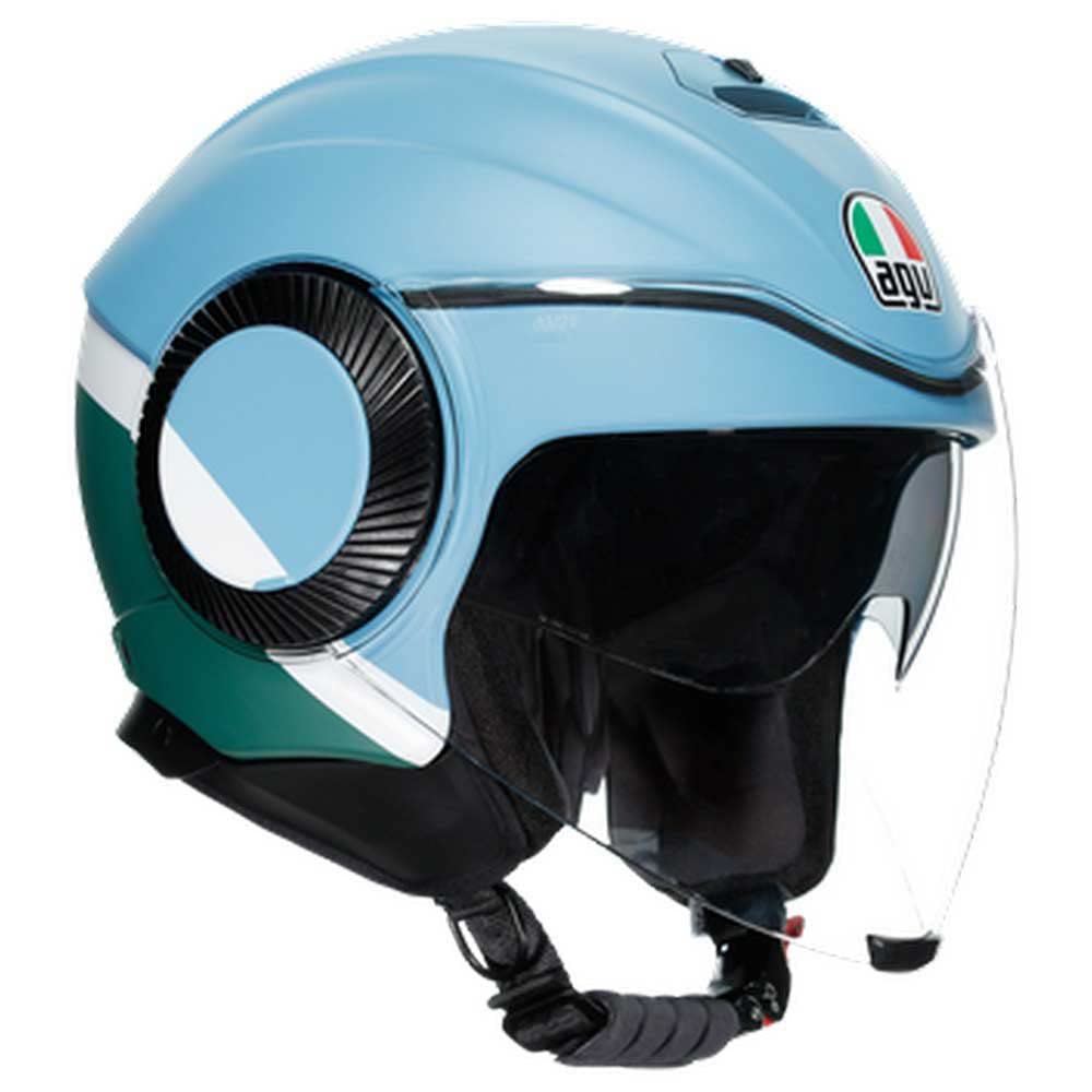 AGV CASCO ORBYT MULTI S BLOCK MATT IRON BLUE/GREEN/WH von AGV