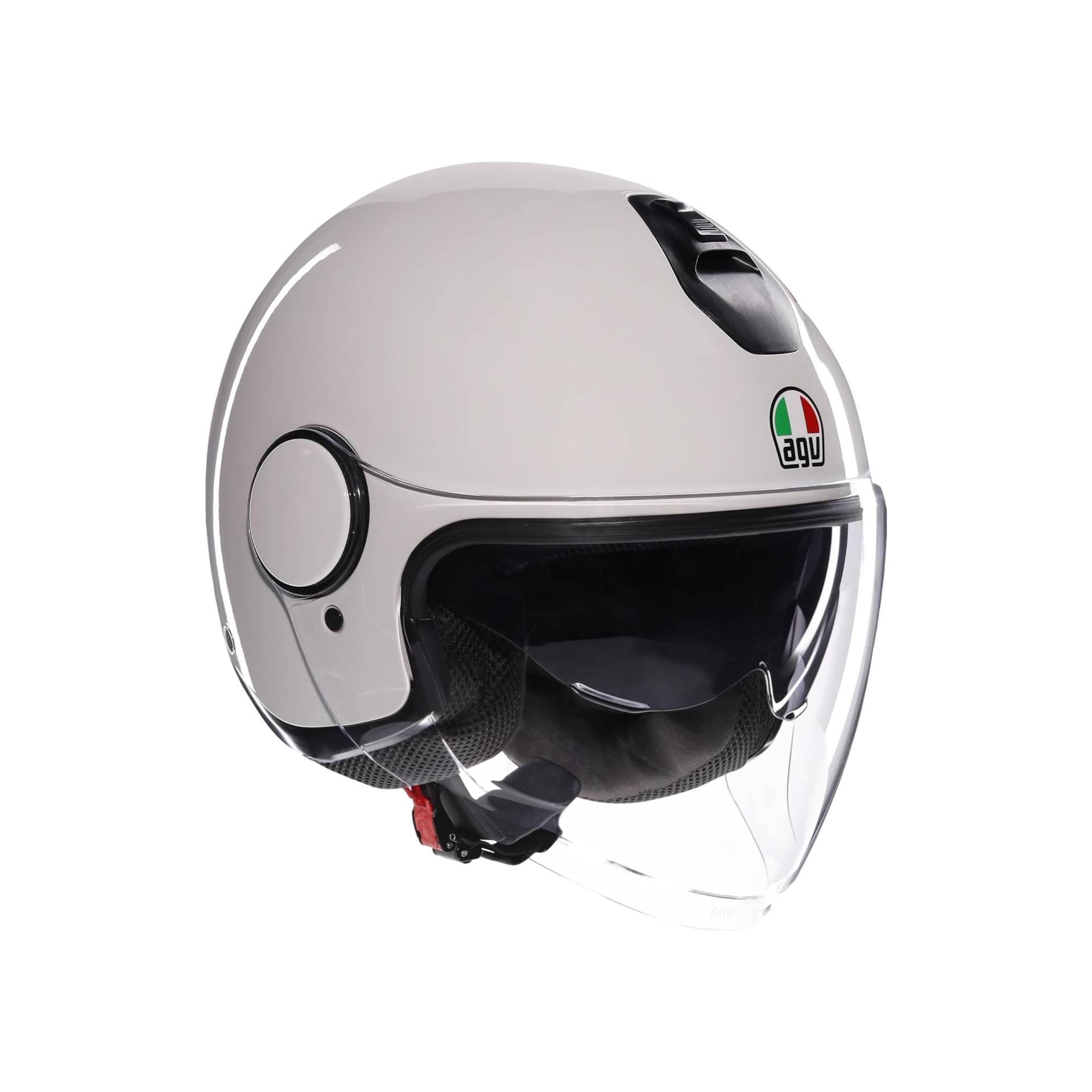 AGV - ETERES E2206, Motorrad Jet-Helmet, Unisex, Materia White, L von AGV