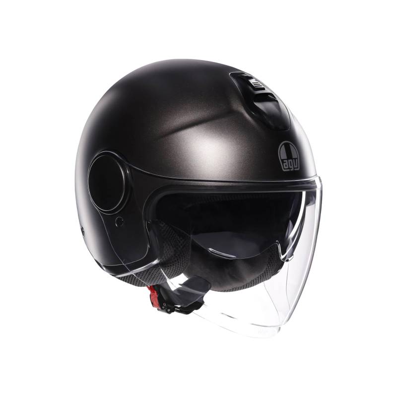 AGV - ETERES E2206, Motorrad Jet-Helmet, Unisex, Matt Asfalto Grey, XS von AGV