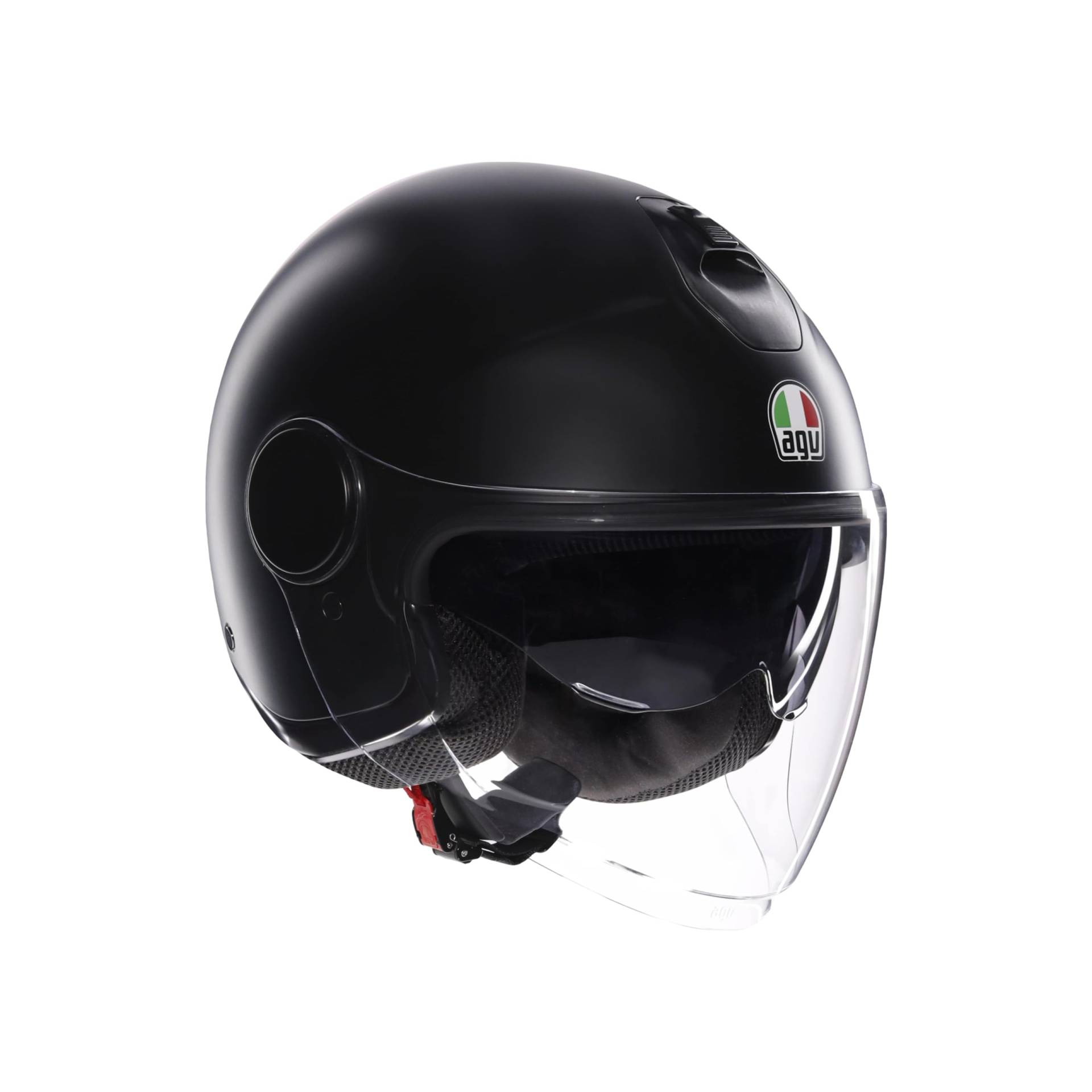 AGV - ETERES E2206, Motorrad Jet-Helmet, Unisex, Matt Black, L von AGV