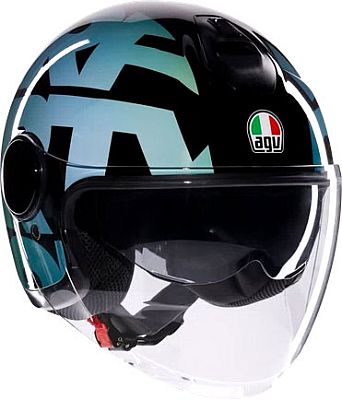 AGV Eteres Lido 46, Jethelm - Schwarz/Blau - L von AGV