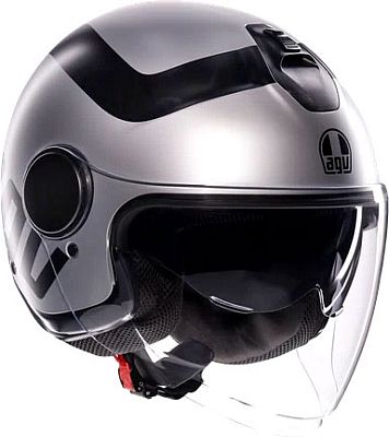 AGV Eteres Rimini, Jethelm - Matt Hellgrau/Schwarz - XL von AGV