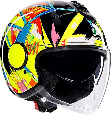 AGV Eteres Rossi Winter Test 2019, Jethelm - Schwarz/Gelb/Rot/Blau - XL von AGV