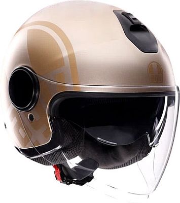 AGV Eteres Sirolo, Jethelm - Matt Weiß/Gold - XL von AGV