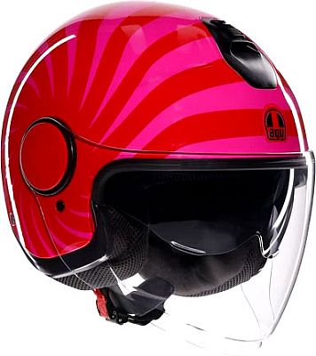 AGV Eteres Tropea, Jethelm - Rot/Pink - L von AGV