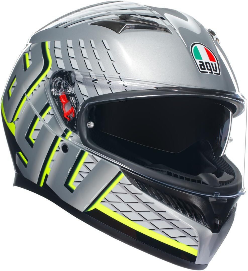 AGV Fortify Helm (Gray/Yellow,S (55/56)) von AGV