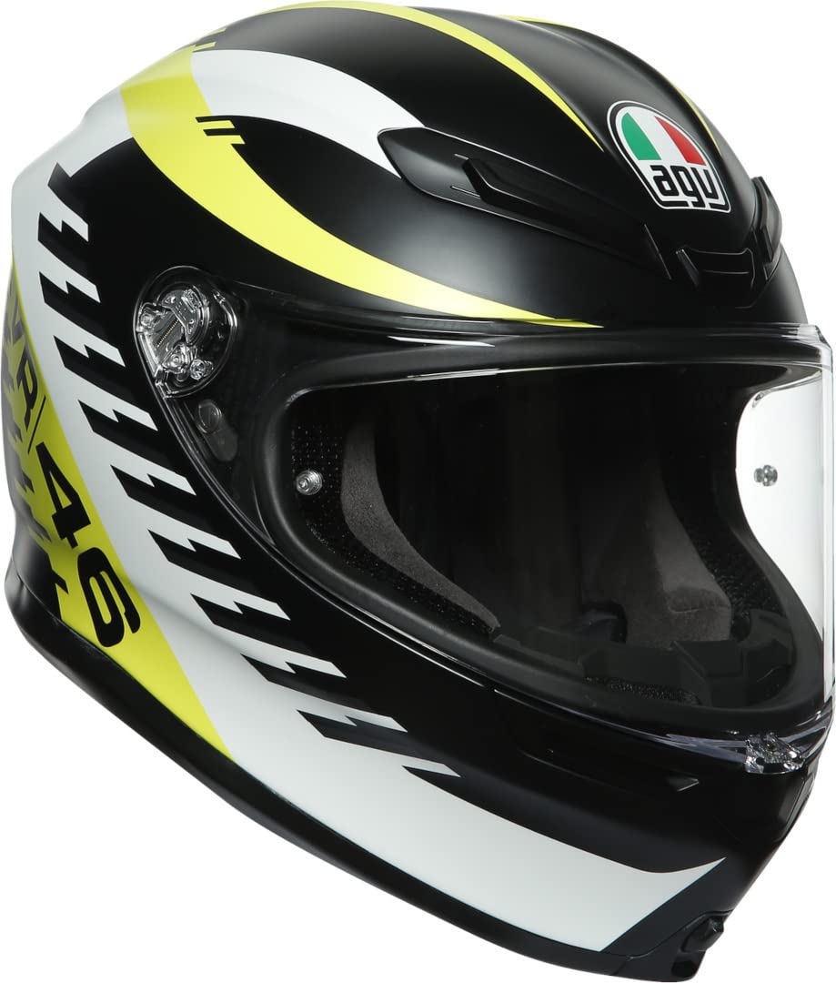 AGV K-6 Rapid 46 Helm (Black Matt/Yellow,S (55/56)) von AGV