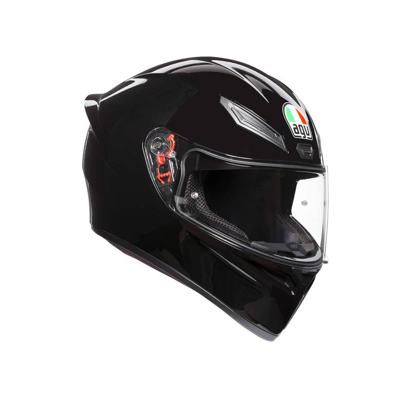 AGV K1 ECE 22-05 Solid Motorrad Integralhelm ECE 22-05 Sport, Schwarz, L von AGV