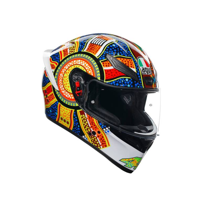 AGV K1 S Dreamtime Integralhelm (weiß/blau/rot/gelb), L (59) von AGV