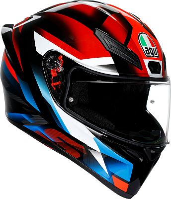 AGV K1 S Fastlap, Integralhelm - Schwarz/Rot/Blau/Weiß - XS von AGV