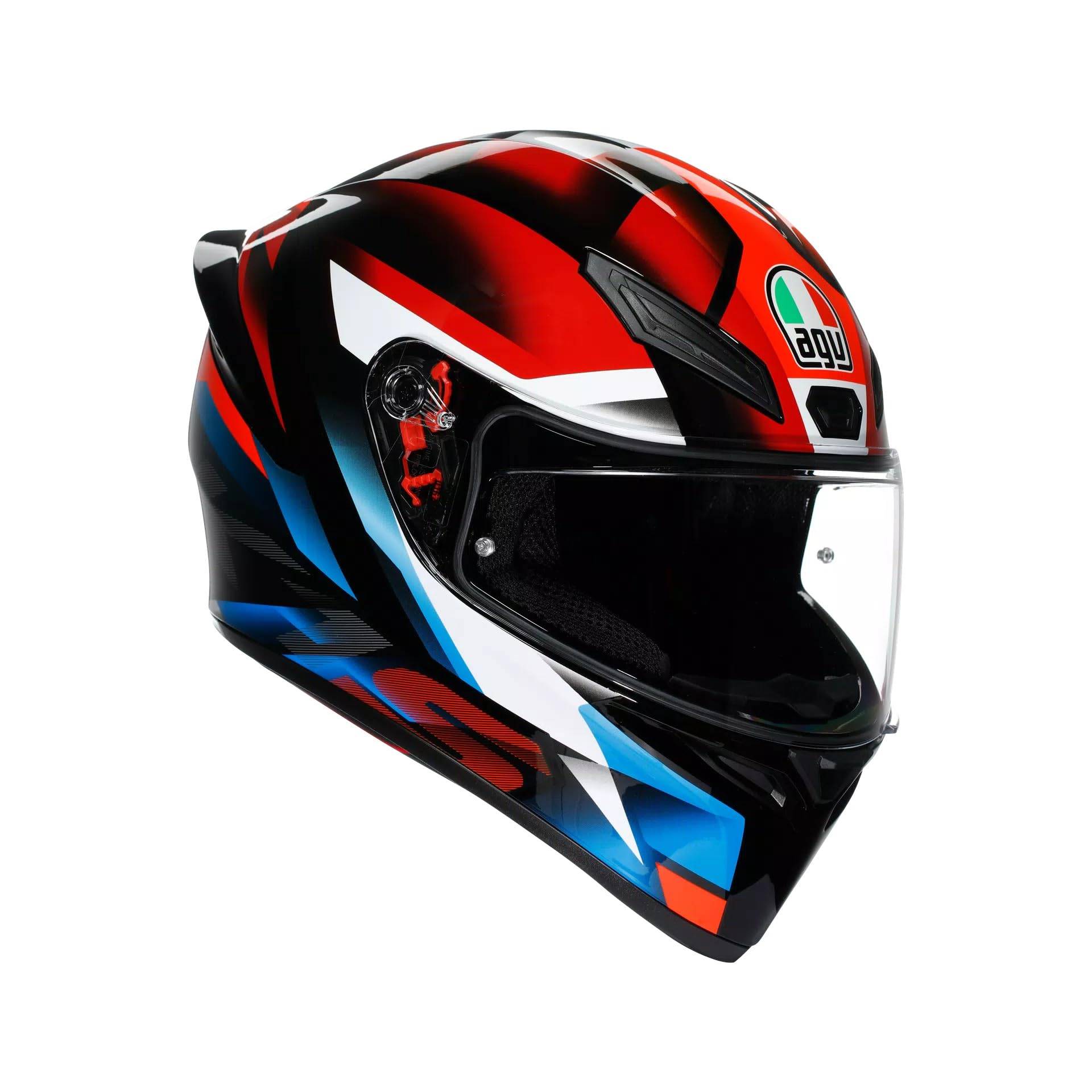 AGV K1 S Fastlap Schwarz Rot Blau sportlicher Motorrad Helm, XXL von AGV