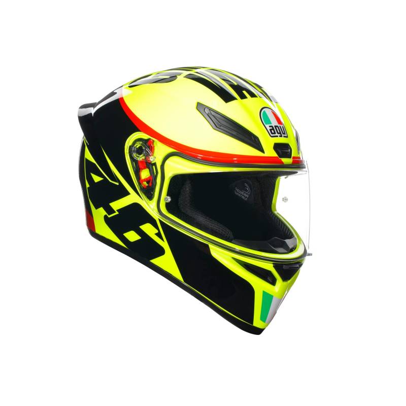 AGV K1 S Grazie Vale Integralhelm (schwarz/gelb/rot), L (59) von AGV