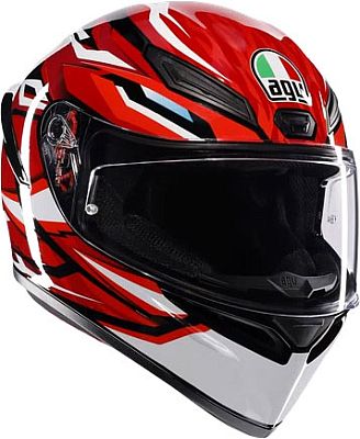 AGV K1 S Lion, Integralhelm - Schwarz/Rot/Weiß - M von AGV