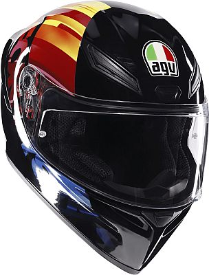 AGV K1 S Pulse 46, Integralhelm - Schwarz/Rot/Orange/Blau - XS von AGV