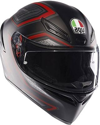 AGV K1 S Sling, Integralhelm - Matt Schwarz/Rot - M von AGV