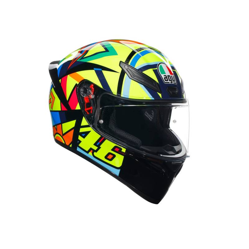 AGV K1 S Soleluna 2017 Integralhelm (gelb/blau/rot), L (59) von AGV