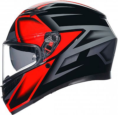 AGV K3 Compound, Integralhelm - Schwarz/Rot - XXL von AGV