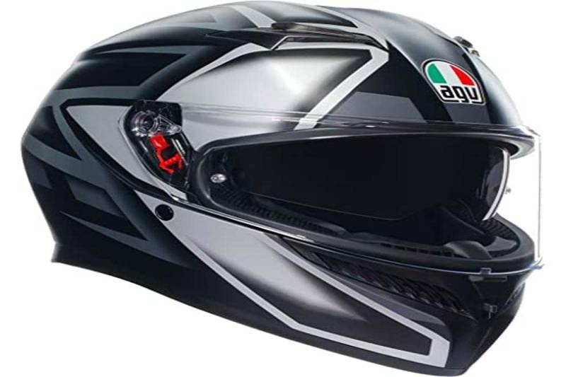 AGV K3 Compound Integralhelm (schwarzmatt/grau), L (59) von AGV