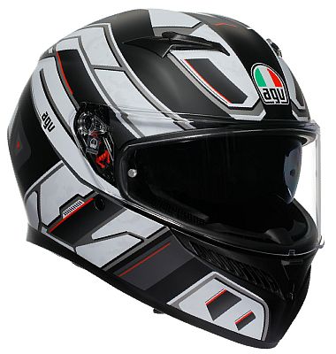 AGV K3 Rivia, Integralhelm - Matt Schwarz/Weiß/Rot - XL von AGV