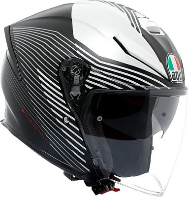 AGV K5 Jet Evo Control, Jethelm - Matt Schwarz/Weiß - M von AGV