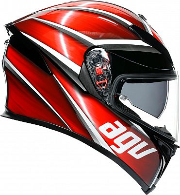 AGV K5 S Tempest, Integralhelm - Schwarz/Rot - XXL von AGV