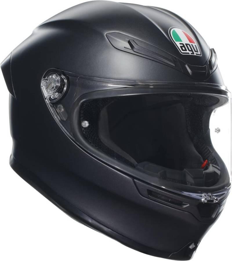 AGV - K6 S E2206 MPLK, Integralhelm Motorrad, Unisex, Mattschwarz, L von AGV