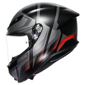 AGV K6 S Karve Integralhelm Matt Schwarz Grau Rot von AGV