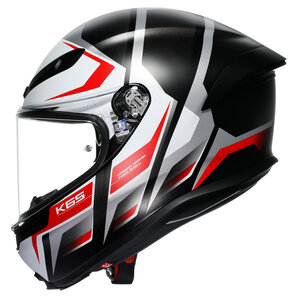 AGV K6 S Karve Integralhelm Matt Schwarz Weiss Rot von AGV