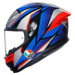 AGV K6 S Slashcut Integralhelm Schwarz Blau Rot von AGV