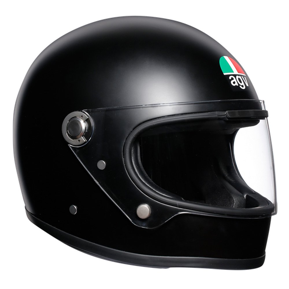 AGV X3000 ECE 22-05 Solid Motorrad Integralhelm ECE 22-05 Legends, Vintage Retro, Matt Schwarz, MS von AGV