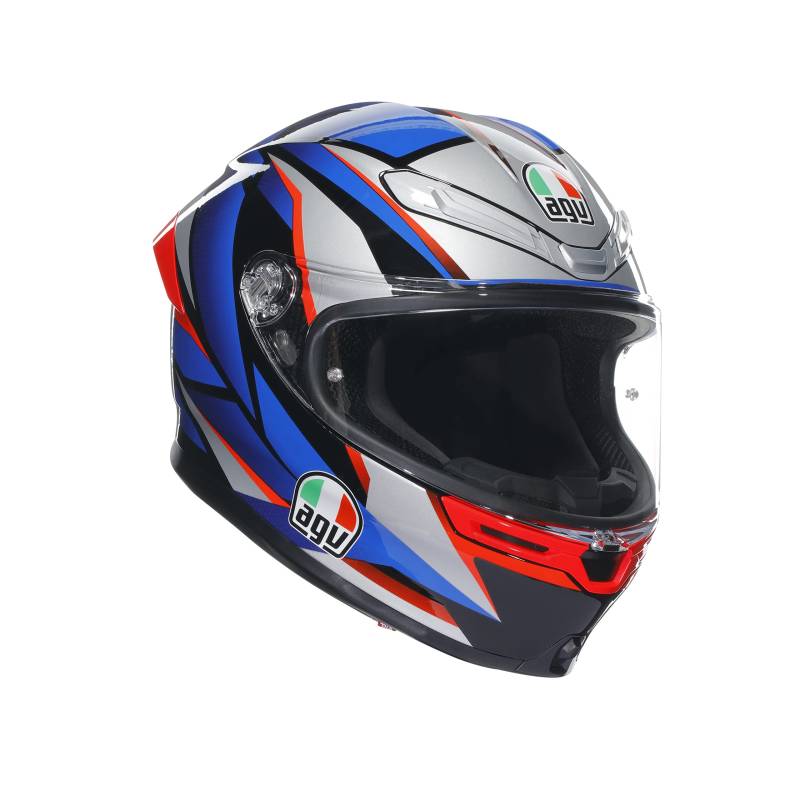 AGV Motorradhelm K6 S Slashcut, BLACK/BLUE/RED, L von AGV