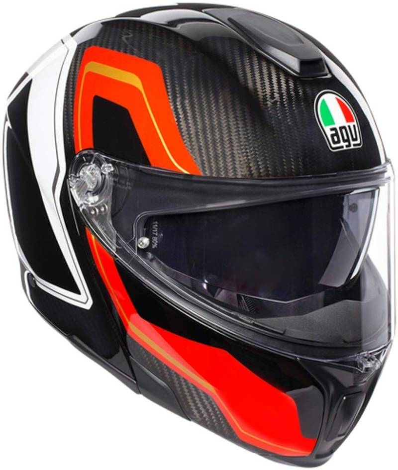 AGV Sportmodular E05 Multi-MPLK Refractive Carbon/Silver L XS (53/54) SHARP CARBON/RED/WHITE von AGV