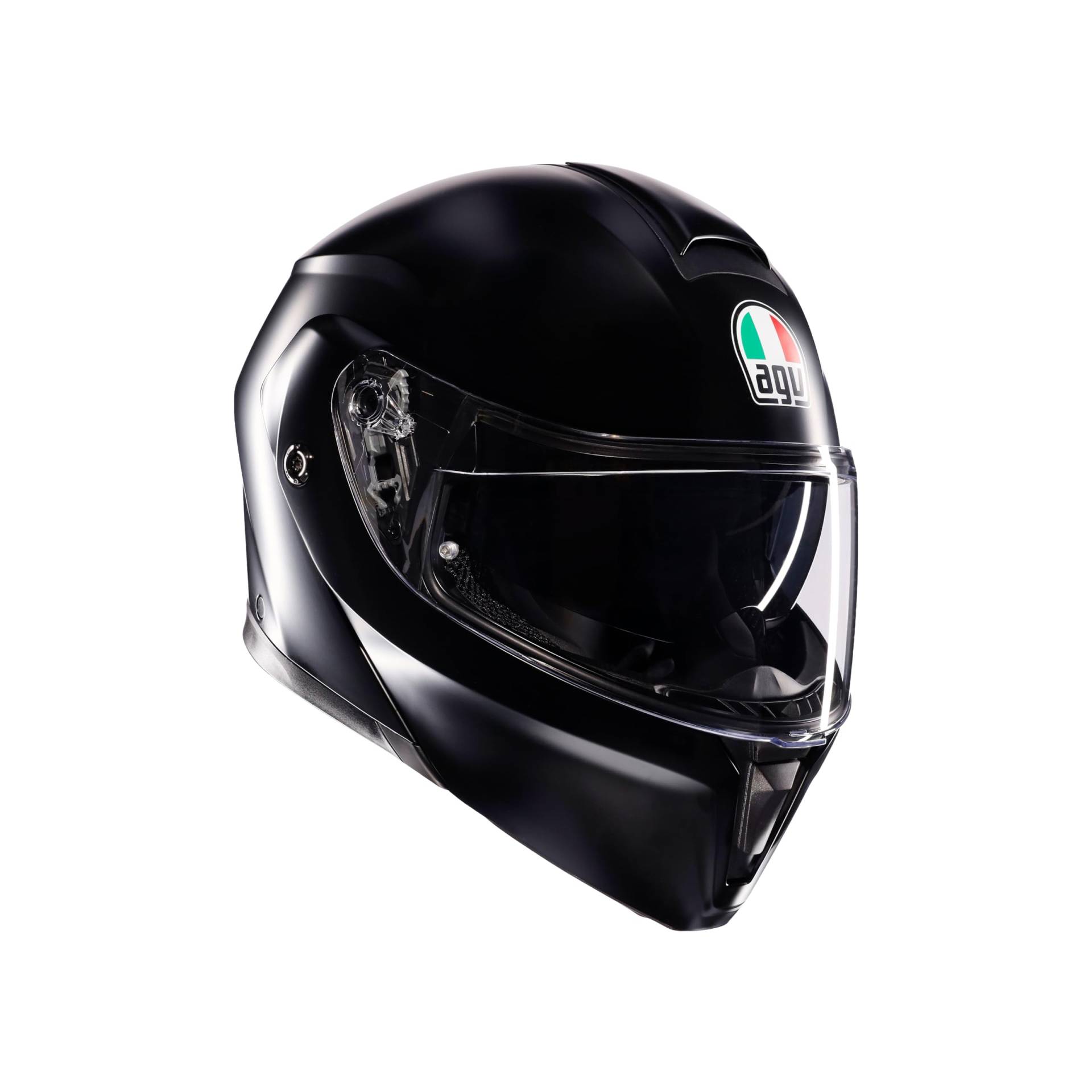 AGV Streetmodular ECE 22-06 Mono, Modularer Helm, Motorrad Klapphelm ECE 22-06 P/J in Zwei Konfigurationen zugelassen, mit Sonnenblende, Matt Schwarz, S von AGV