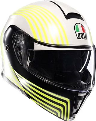 AGV Streetmodular Iseo, Klapphelm - Matt Weiß/Schwarz/Neon-Gelb - L von AGV