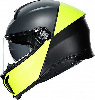 AGV Tourmodular Balance, Klapphelm - Matt Schwarz/Neon-Gelb/Grau - XL von AGV