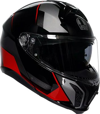 AGV Tourmodular Perception, Klapphelm - Schwarz/Grau/Rot - XL von AGV