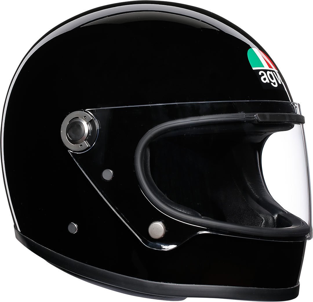 AGV X3000 ECE 22-05 Solid Motorrad Integralhelm ECE 22-05 Legends, Vintage Retro, Schwarz, ML von AGV