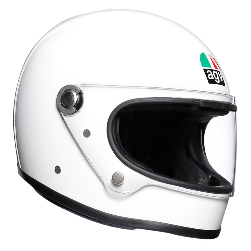 AGV X3000 ECE 22-05 Solid Motorrad Integralhelm ECE 22-05 Legends, Vintage Retro, Weiß, ML von AGV