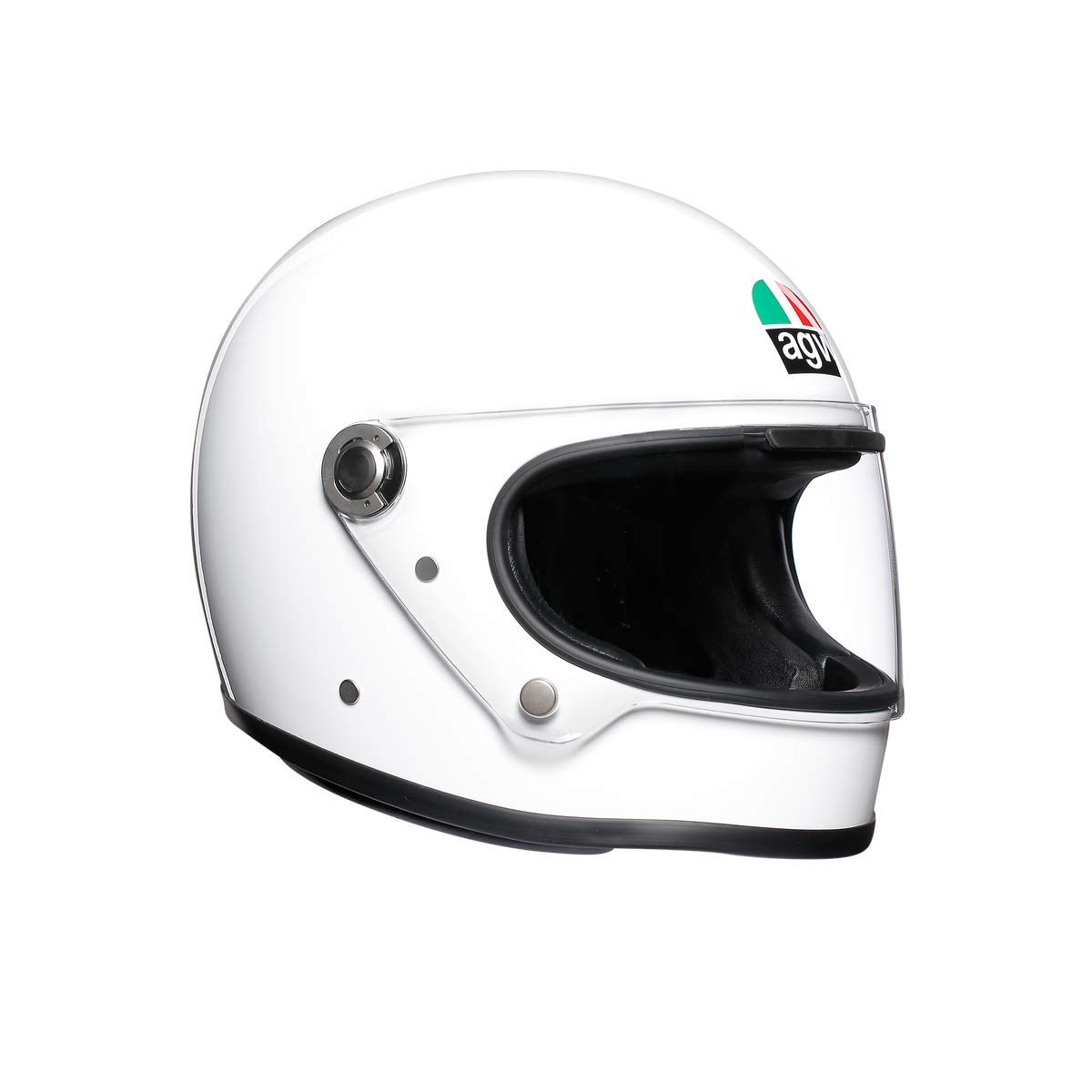 AGV X3000 ECE 22-05 Solid Motorrad Integralhelm ECE 22-05 Legends, Vintage Retro, Weiß, XXL von AGV