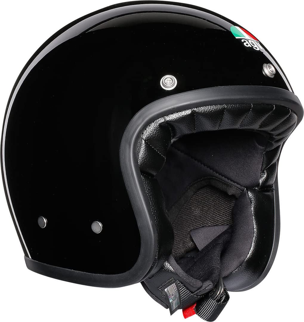 AGV Herren X70 E2205 Solid Motorrad Helm, Schwarz, M von AGV