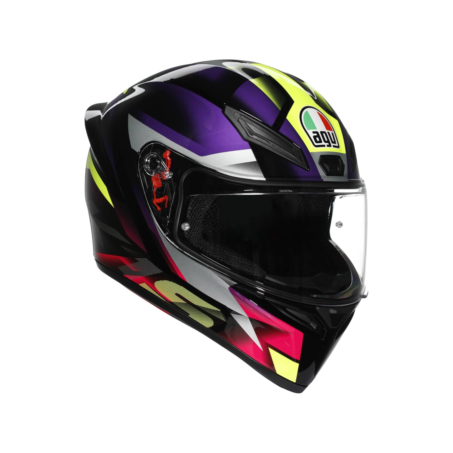 Helm AGV K1 S Fastlap Black Purple Pink, L von AGV