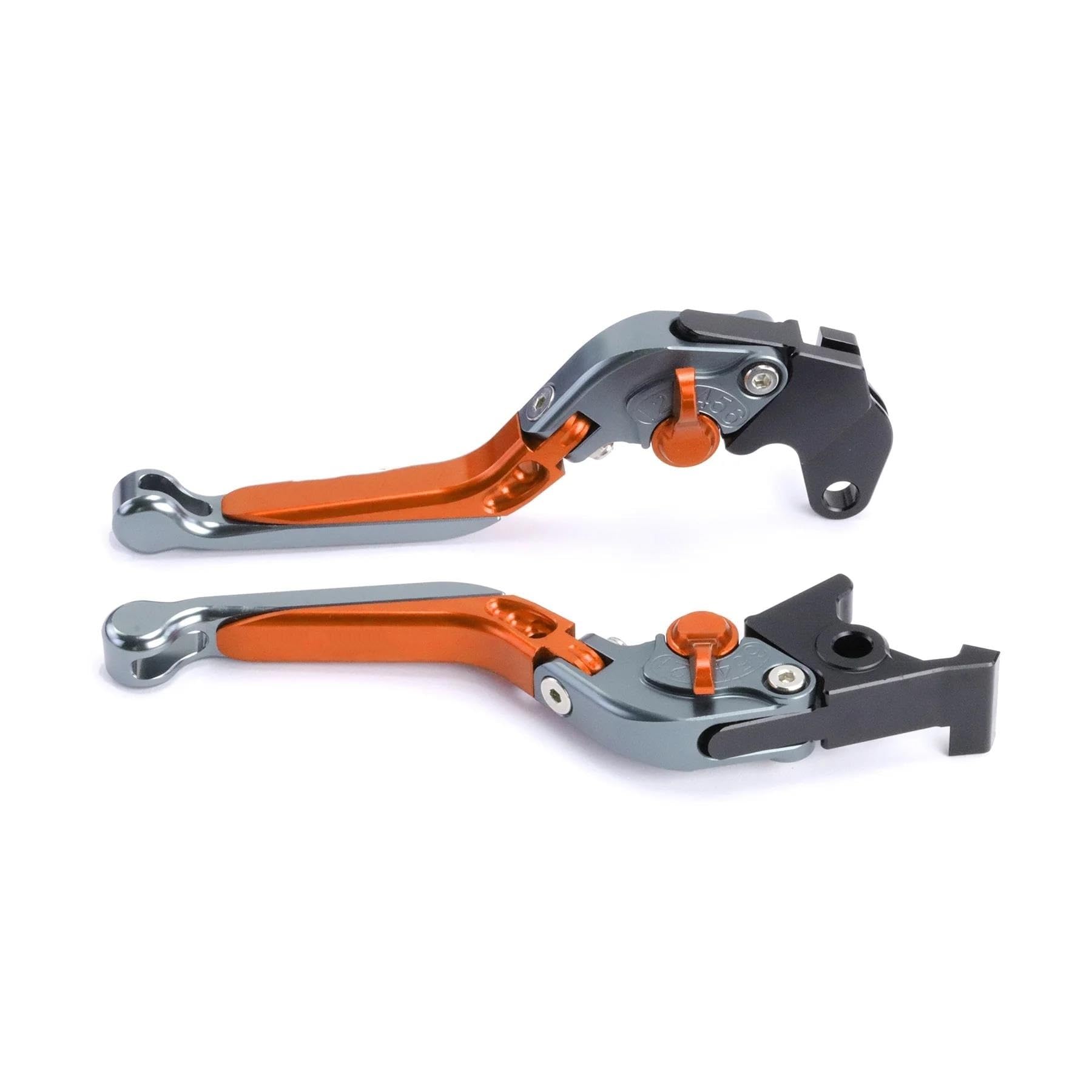 Für KOVE 321R 500X 500F Motorrad Modifizierter CNC-Aluminium-Klappgriff Bremskupplungshebel, Faltbar, Anti-Drop Kupplungshebel Bremshebel Kupplung(Orange) von AGYSVGZ