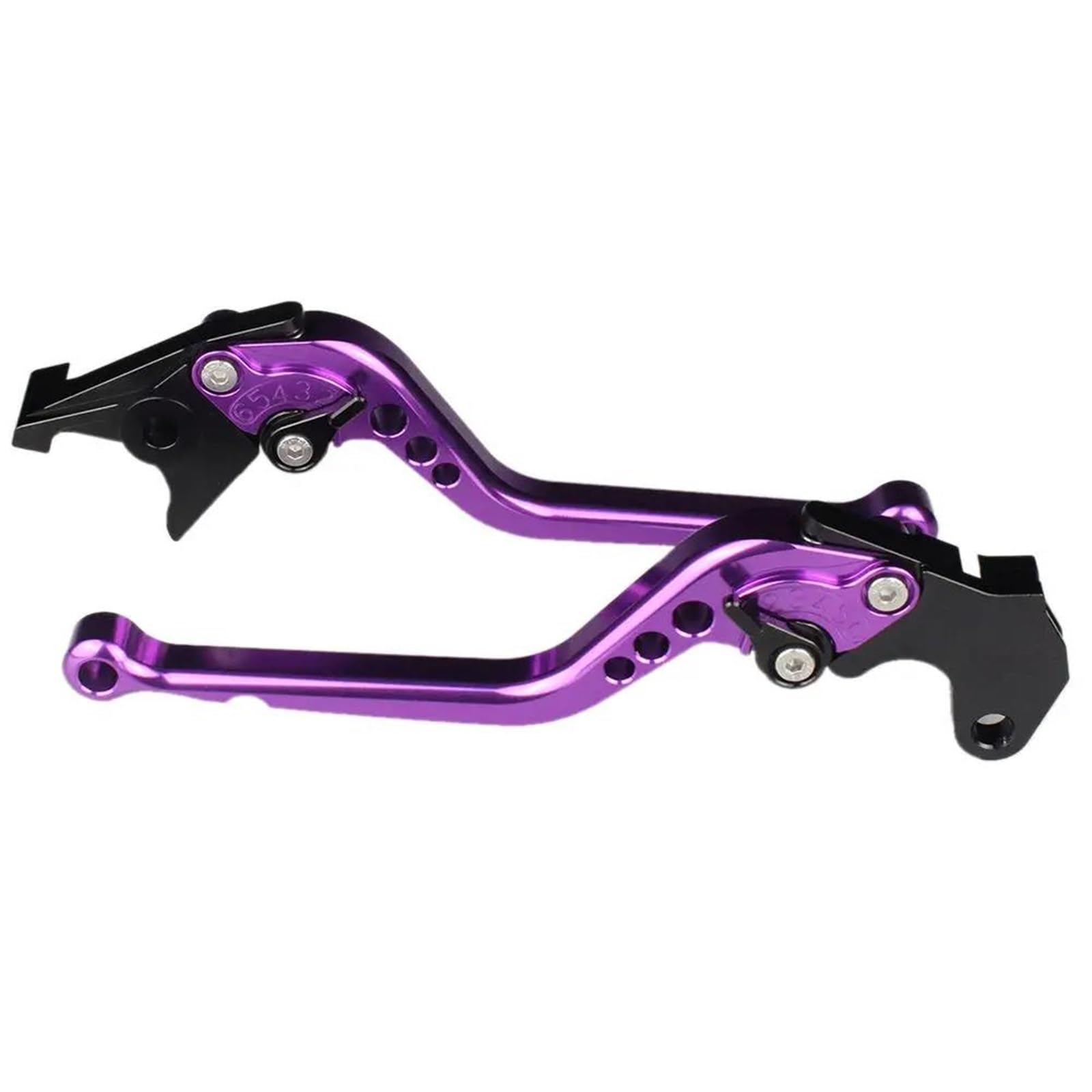 Für VF750S Sabre 1982-1986 Bremshebel Aluminium Verstellbarer Griff Zubehör Motorrad Bremshebel Motorrad Kupplung Kupplungshebel Bremshebel Kupplung(Long Purple) von AGYSVGZ