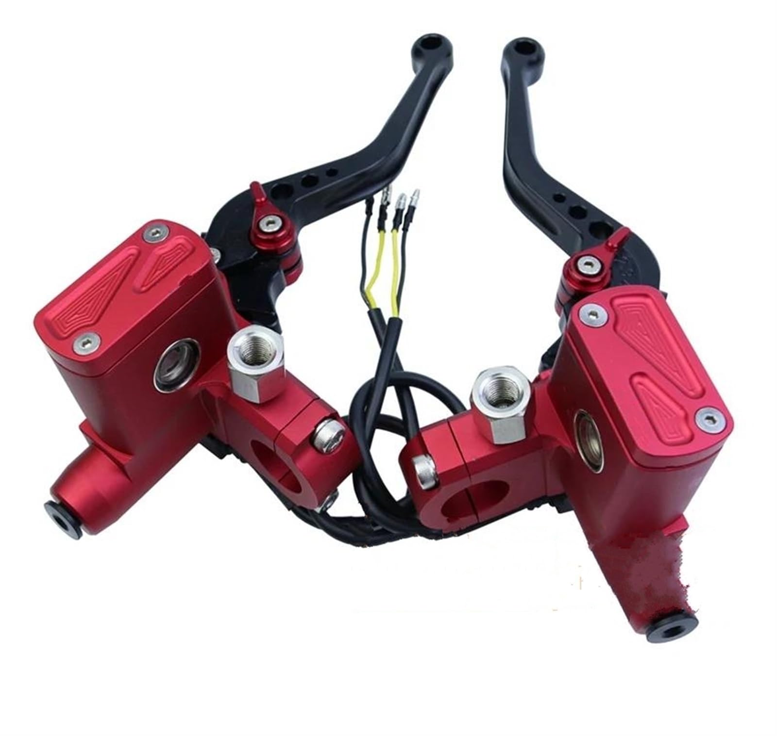 Motorrad Hydraulische Hauptzylinder Zubehör 7/8 "12,7mm Kolben CNC Für Moto Adelin PX6 Bremse Kupplung Pumpe Hebel Kupplungshebel Bremshebel Kupplung(Red) von AGYSVGZ