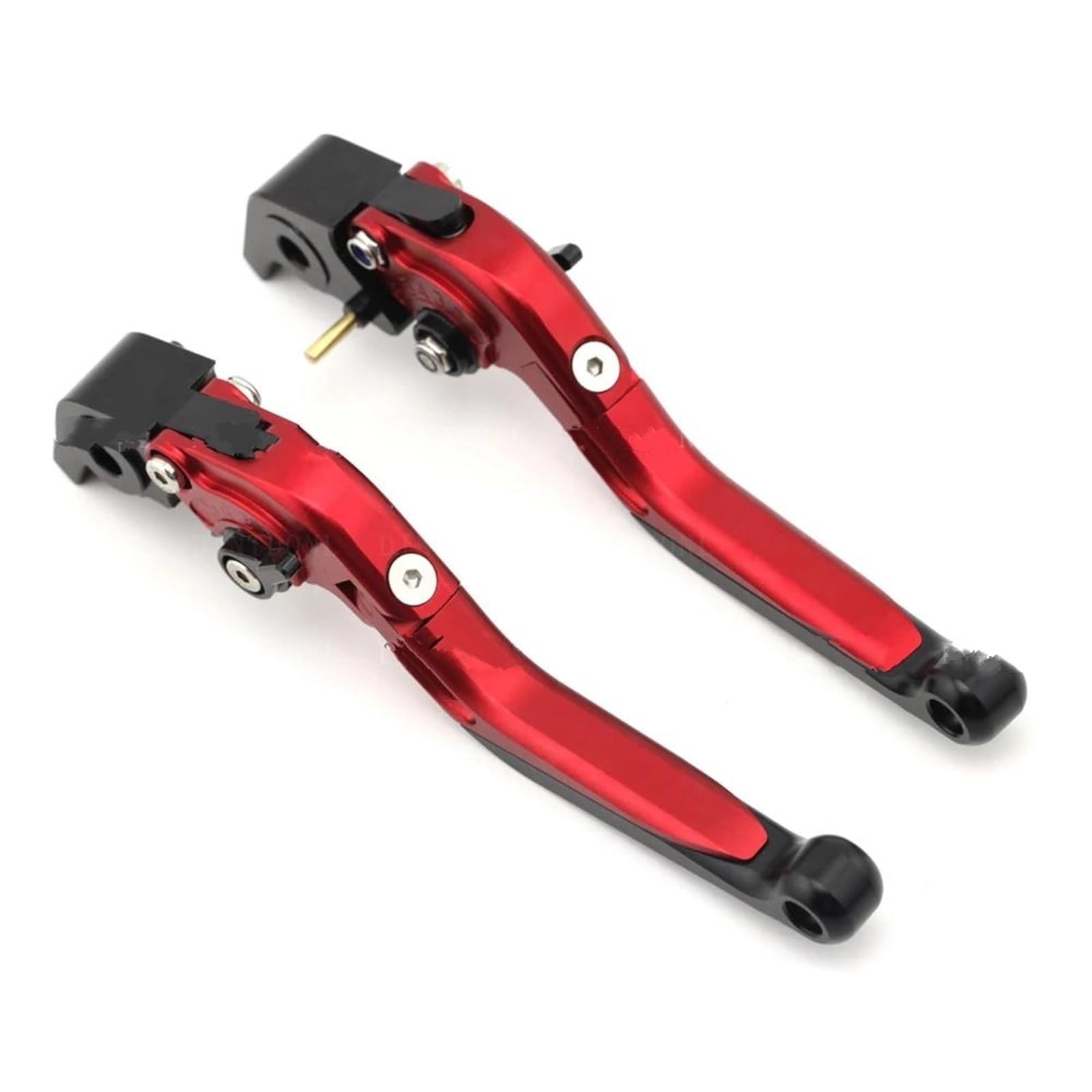 Motorrad Vorderradbremse Kupplungshebel MONSTER950 2021 2022 Verstellbare Falten Teleskop CNC Spurstange Für Ducati Monster 937 950 Kupplungshebel Bremshebel Kupplung(Red) von AGYSVGZ