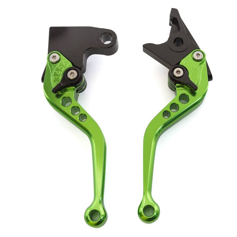 Motorrad Zubehör Für Kawasaki Für Ninja 400 Ninja400 Z400 2018 2019 2020 2021 CNC Aluminium Bremse Kupplung Griff Hebel Kupplungshebel Bremshebel Kupplung(147mm Green) von AGYSVGZ